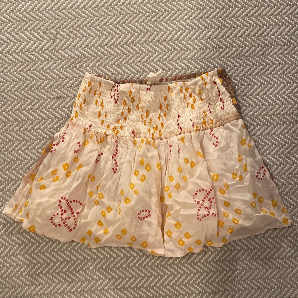 Muche Muchette multicolor patterned ruffle skirt